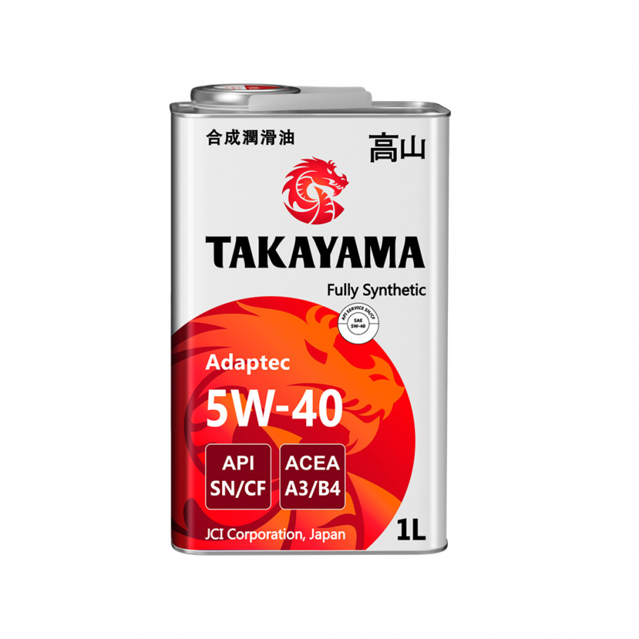 Масло TAKAYAMA SAE 5W-40 API SN/CF ACEA A3/B4 синт. 1л 