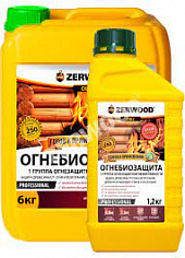 Огнебиозащита ZERWOOD OBZ ст. защиты 2 с индикатором канистра п/э 10 кг 