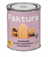 Состав защитно-декоративный для древесины "FAKTURA" махагон 0,7л 