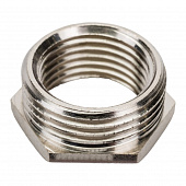 Футорка латунная 3/4" х 1/2" Н-В никелированная 