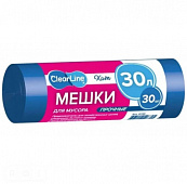 Мусорные мешки  Clear Line 30л/30шт синие, арт.6745 