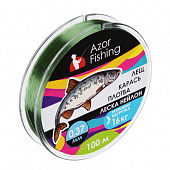Леска "Лещ, Карась, Плотва" тм AZOR FISHING, нейлон, 100м, 0,37мм, 16,0кг, прозрачный 