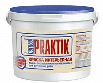 Краска В/д для потолков Bergauf Praktik полиакрил. для внутр. работ 7 кг 