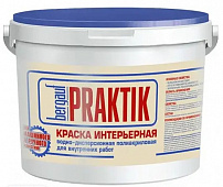 Краска В/д моющаяся Bergauf Praktik полиакриловая для внутренних работ 7кг 