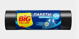 BIG City Мешки для мусора 120л 10шт чёрные 