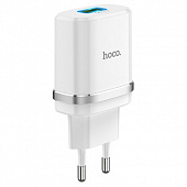 Зарядное устройство на 1 USB порт 2400мА Hoco C12Q, быстрая зарядка QC 3.0 