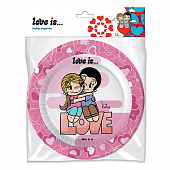 Love is…Набор бумажных тарелок, 6 шт d=180 мм 