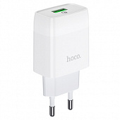 Зарядное устройство на 1 USB порт 2400мА Hoco C72Q, быстрая зарядка QC 3.0 