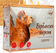 Одеяло из верблюжей шерсти "Караван" в чехле из микрофибры, 172х205см, арт 341 