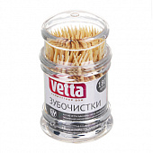 Зубочистки тм VETTA, бамбук, акриловая упаковка, 180шт 