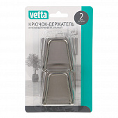 Крючок-держатель кухонный универсальный тм VETTA, нерж. сталь, 2шт 