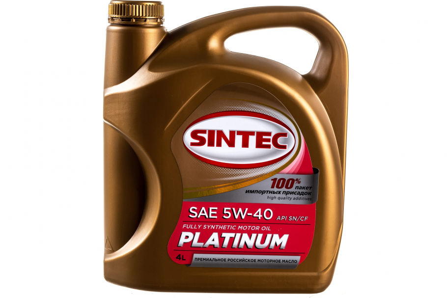 Масло Sintec Platinum SAE 5w40 API SN/CF 4л синт. 