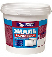 Эмаль акриловая для радиаторов "КАМСКИЕ КРАСКИ" Супербелая (1кг) 