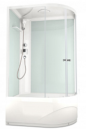 Кабина душевая  Domani-Spa Delight 128 high L, левый угол, мат.стекло 120*80*218см (выс/под) 