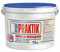 Краска В/д фасадная  Bergauf Praktik полиакриловая для наружных работ 13 кг 