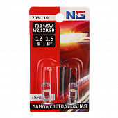 NG Лампа светодиодная T10 (COB),12В,белый, 2 шт., блистер 